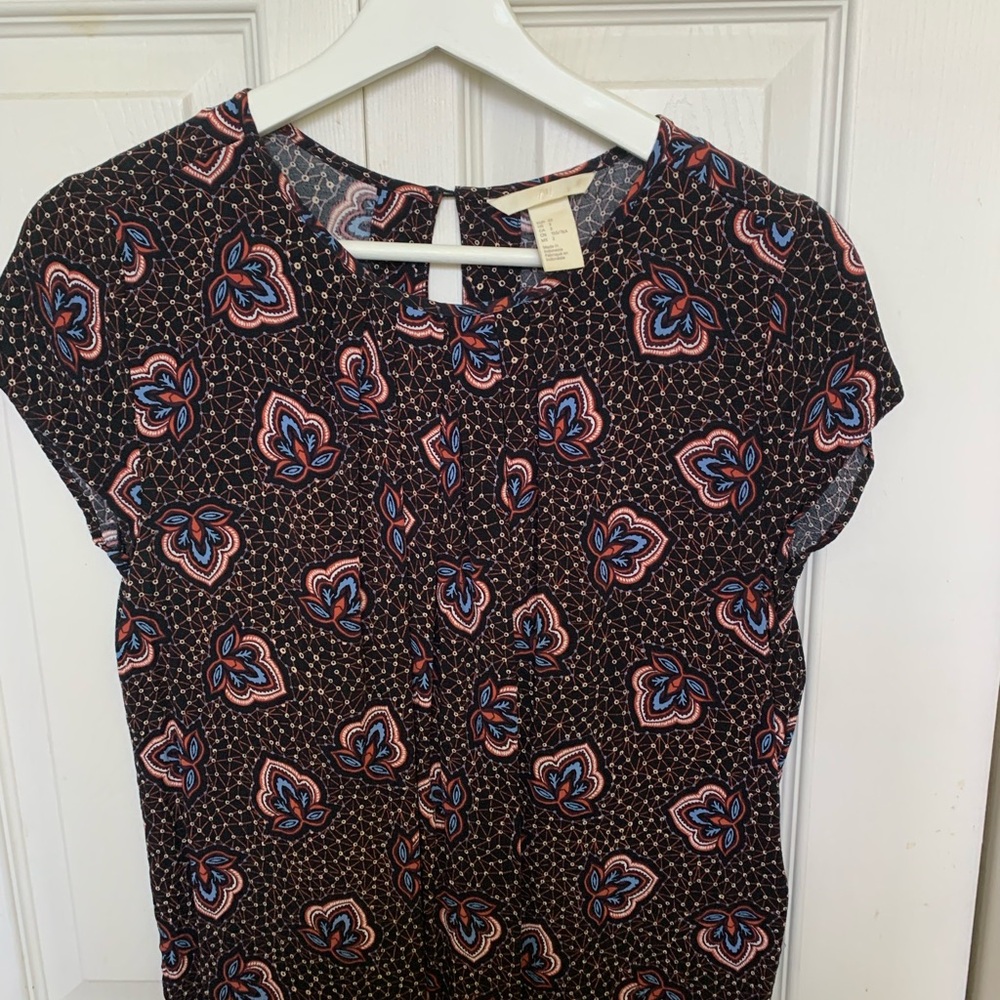 Floral Patterned Women's Top